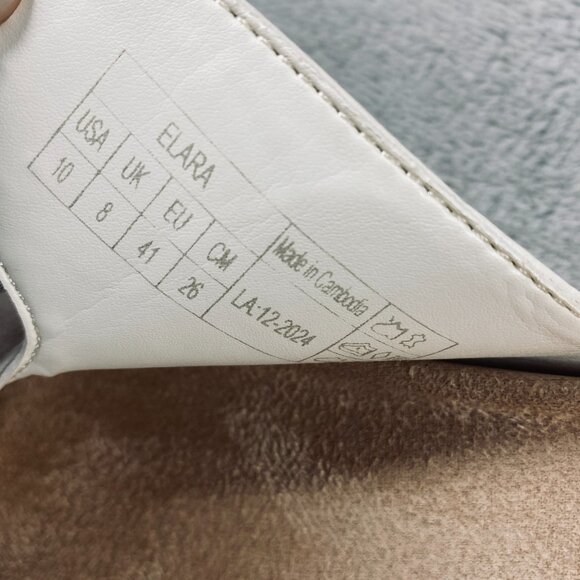 Vionic Elara Slide Sandals Womens 10 Beige Leather Strap Perfect Fit - Picture 7 of 8